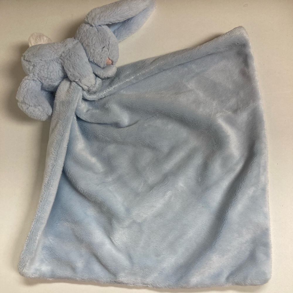 Jellycat bashful bunny soother blanket in blue $18 ADD ON